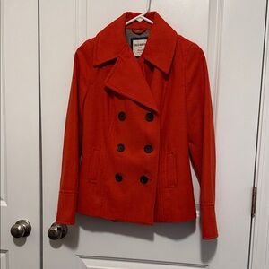 Old Navy Women's Bold Red Peacoat